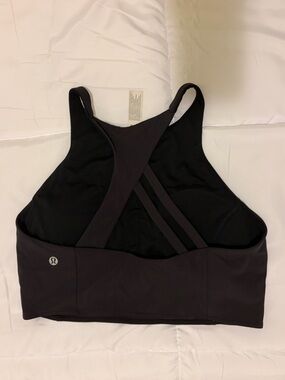 Lululemon Black High Neck Energy Bra Size 10
